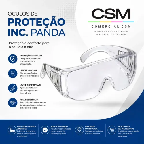 Óculos de Proteção Panda CA 10.344