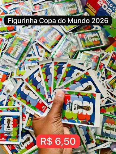 Figurinha Copa do Mundo R$ 6,50 Pacote com 7 Unidades a Pronta Entrega
