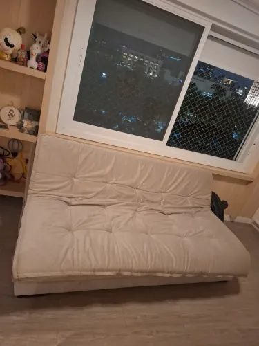 Sofá cama cinza