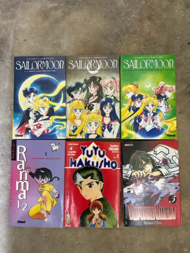Mangás Edições Francesas Ranma 1/2, Sailor Moon, Yu Yu Hakusho, Vampire Knight