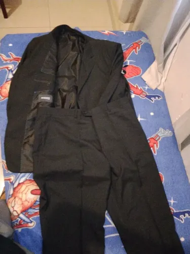 Conjunto terno e calça preta scuzzatti italian design 