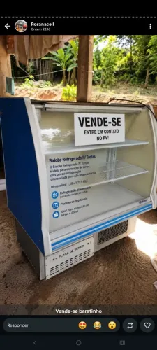 Freezer com porta de vidro