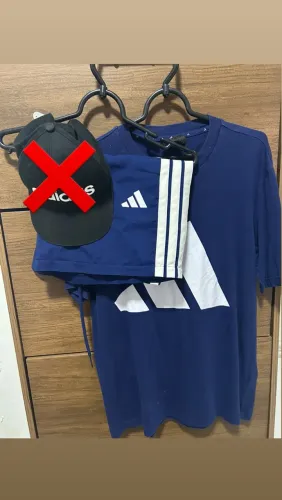 Camisa adidas e bermuda adidas