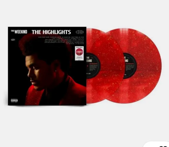The Weeknd The Highlights Red Sparkle 2LP Vinil Vermelho Importado Lacrado