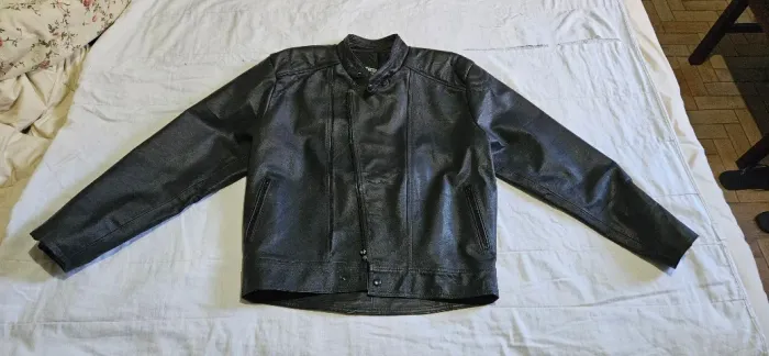 Jaqueta masculina couro legítimo tamanho M - Aceito oferta