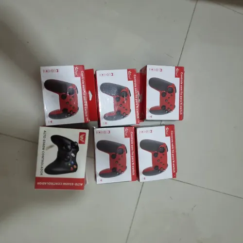 Kit 5 controles nintendo switch e 1 controle xbox 360