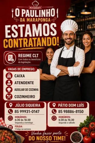 Estamos contratando!