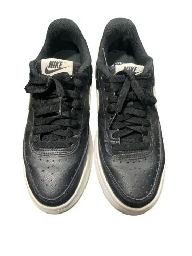 Nike Court Vision Alta LTR Feminino Original Preto/Branco
