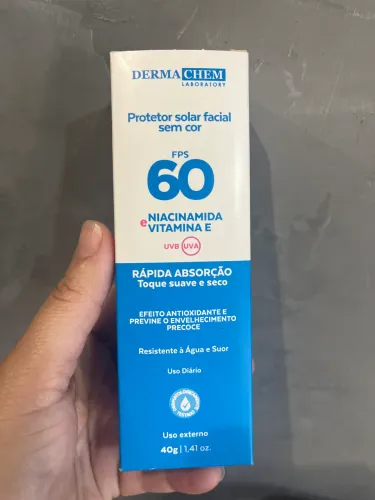 Protetor solar facial sem com 60FPS
