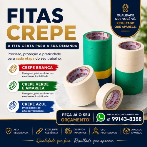 Fitas crepes automotiva 