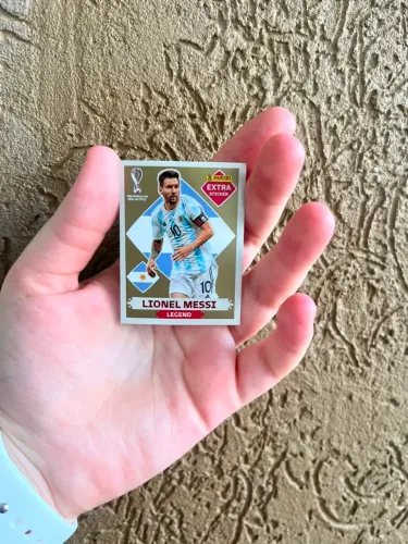 Figurinha Legend Copa Do Mundo 2022 Panini-  Lionel Messi Ouro 