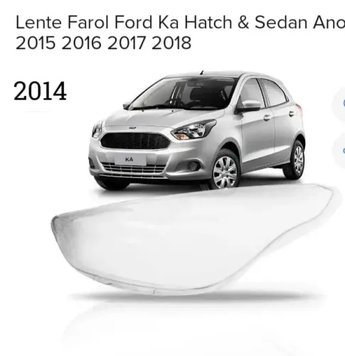 Farol, lente Ford Ka lado direito, carona, nova, no plástico.