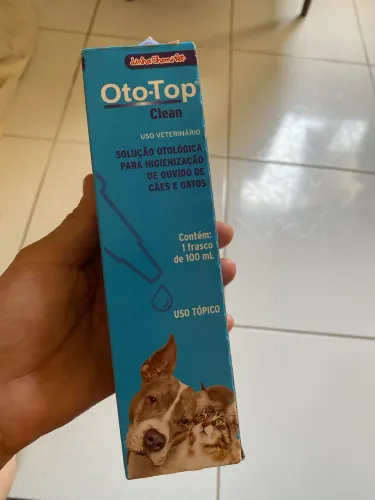 Solução para limpeza de ouvido de pet
