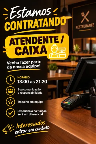 Atendente/caixa