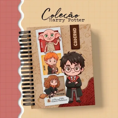 Agenda Harry Potter A5 capa dura 100 folhas