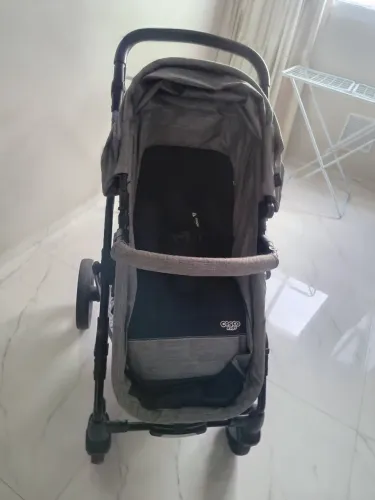 Carrinho 3 em 1 Cosco Kids, cinza | Carrinho+Moisés+bebê conforto