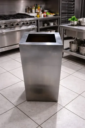 Lixeira inox