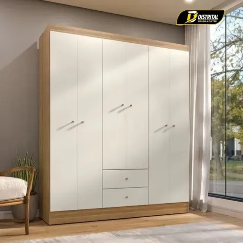 Guarda Roupa Casal Versa 6 Portas Oferta