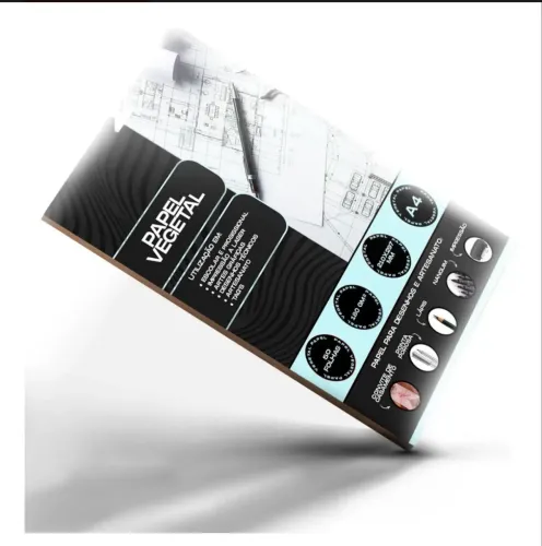 Papel vegetal 50 folhas 180g A4
