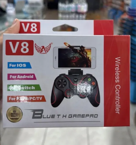 Controle Gamer Sem Fio Com Joystick Manete Bluetooth 2.4g