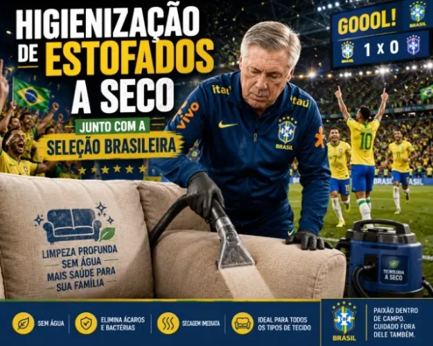 Lavagem a seco - juntos com a seleção brasileira