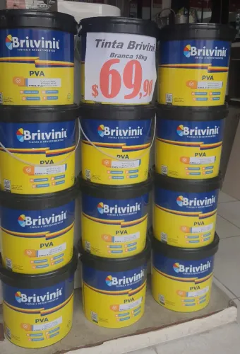 Tinta Brivinil PVA 18kg Branca Promoção
