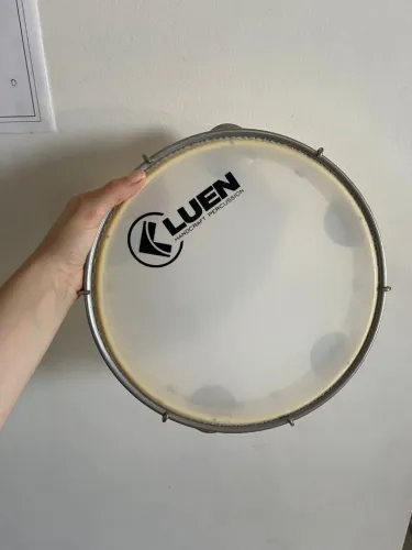 Pandeiro profissional LUEN amarelo