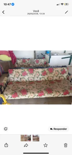Conjunto de sofá retrô