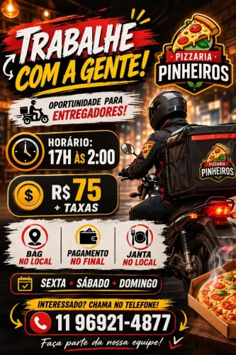 MOTOBOY PINHEIROS SEXTA SÁBADO DOMINGO