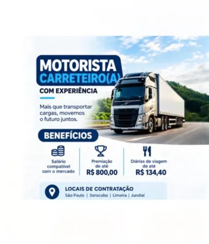 Vaga motorista carreteiro