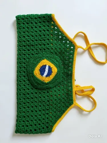 Top de crochê copa 