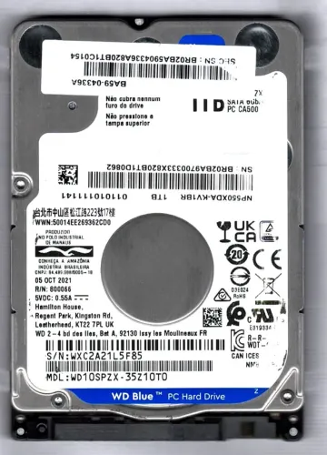 HD 1 Terabyte WD Blue Western Digital .