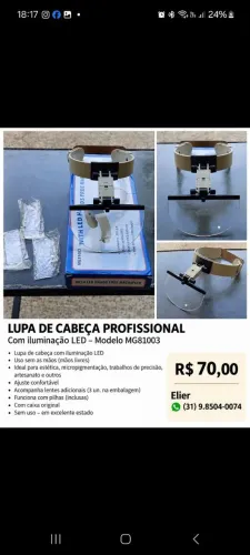 Lupa de Cabeça Profissional Nova