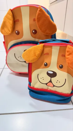 Mochila e lancheira usada