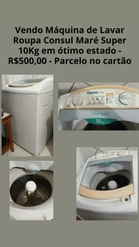 Máquina de lavar roupa Consul Maré Super 10kg - 220w - Em ótimo estado - R$500,00