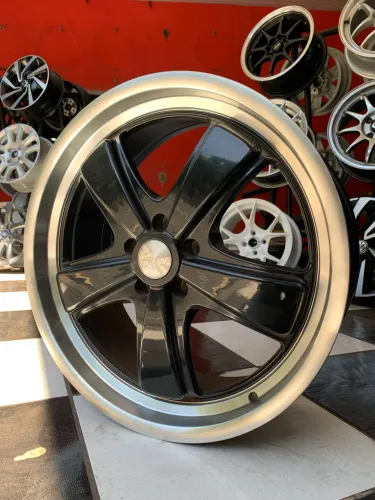 Roda 5 palito com borda aro 20 5x112 De Epoca Porsche Fuchs 