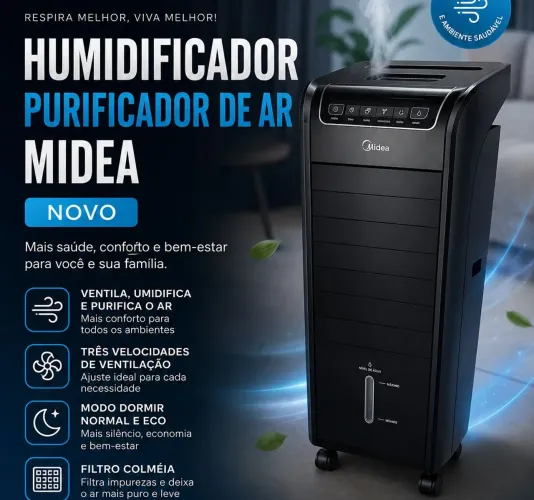 Climatizador purificador de ar Midea