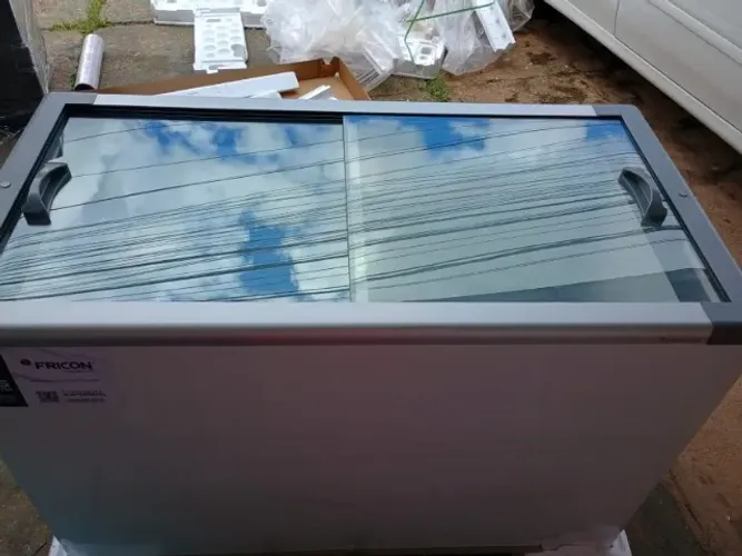 FREEZER TAMPA DE VIDRO 411 LITROS - NOVO