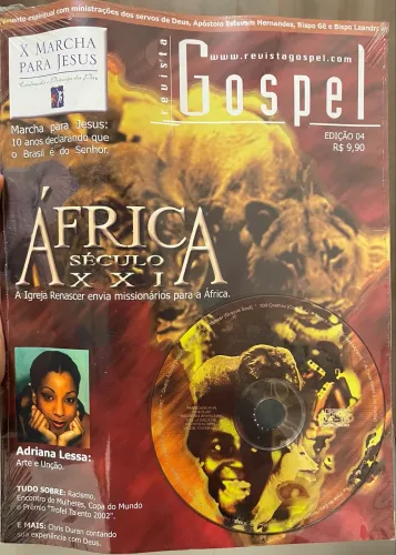 Revista Gospel Edição 4 Antiga Rara Lacrada Com CD Original