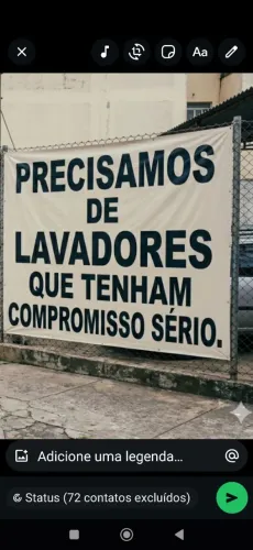 Lava jato de rua 