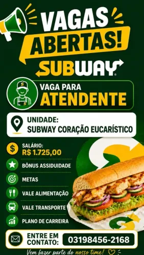 Vaga de atendimento