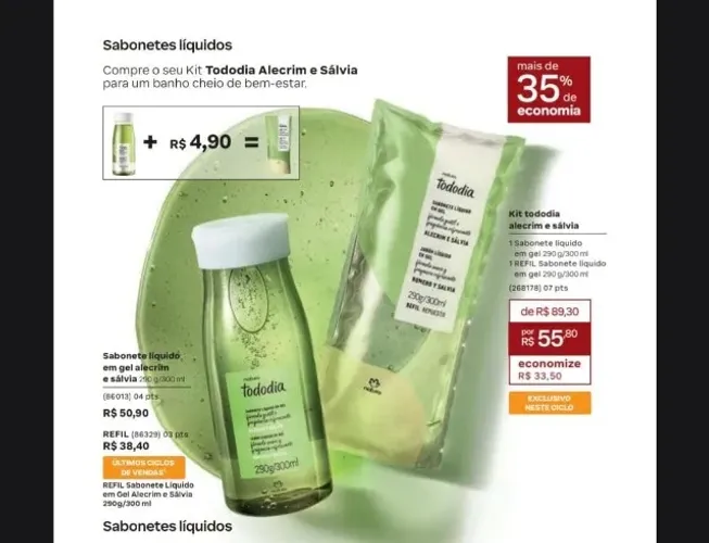 Kit sabonete liquido + refil
