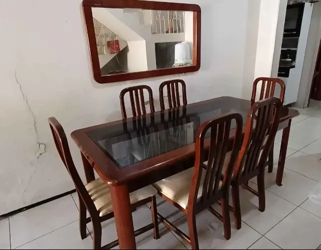 Mesa jantar 6 cadeiras 