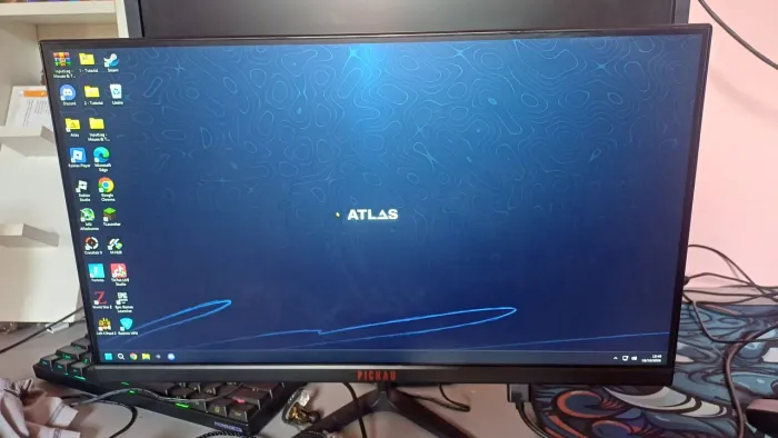 Monitor 75hz e mouse 1k redragon