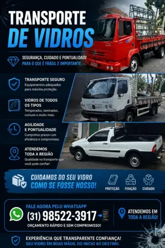 Transporte de vidros e carretos em geral
