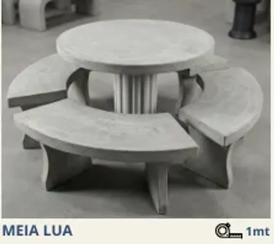 Conjunto de mesa Redondo, Retangula e Meia lua