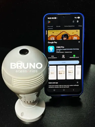 Câmera Lâmpada de segurança Wi-Fi 
