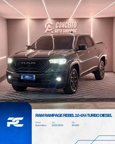 Ram Rampage Rebel 2.0 TB CD 4X4 Diesel Aut. 2024