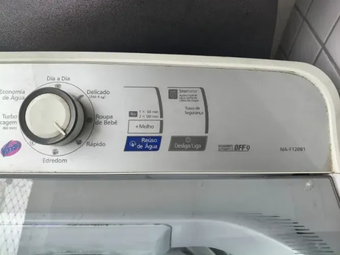 Máquina de Lavar Panasonic 12 kg - Sistema Ciclone - Excelente Funcionamento