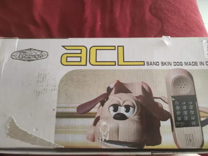 Telefone vintage 1987 cachorro